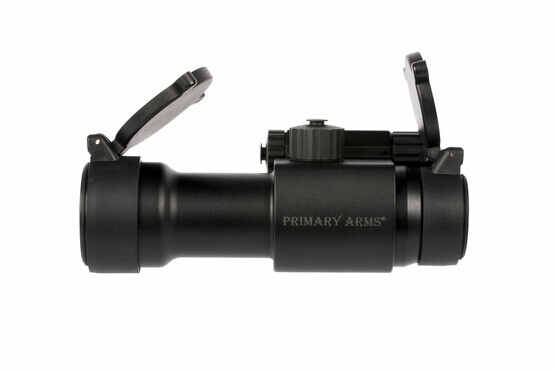 The Primary Arms 1x red dot sight is perfect for both eyes open shooting
